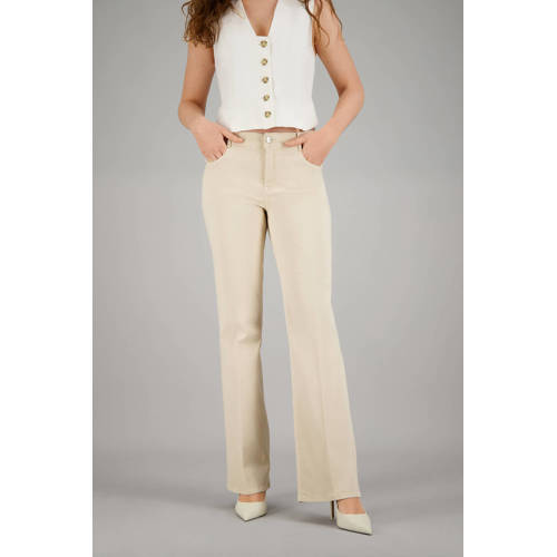 gardeur flared regular waist broek zand afbeelding