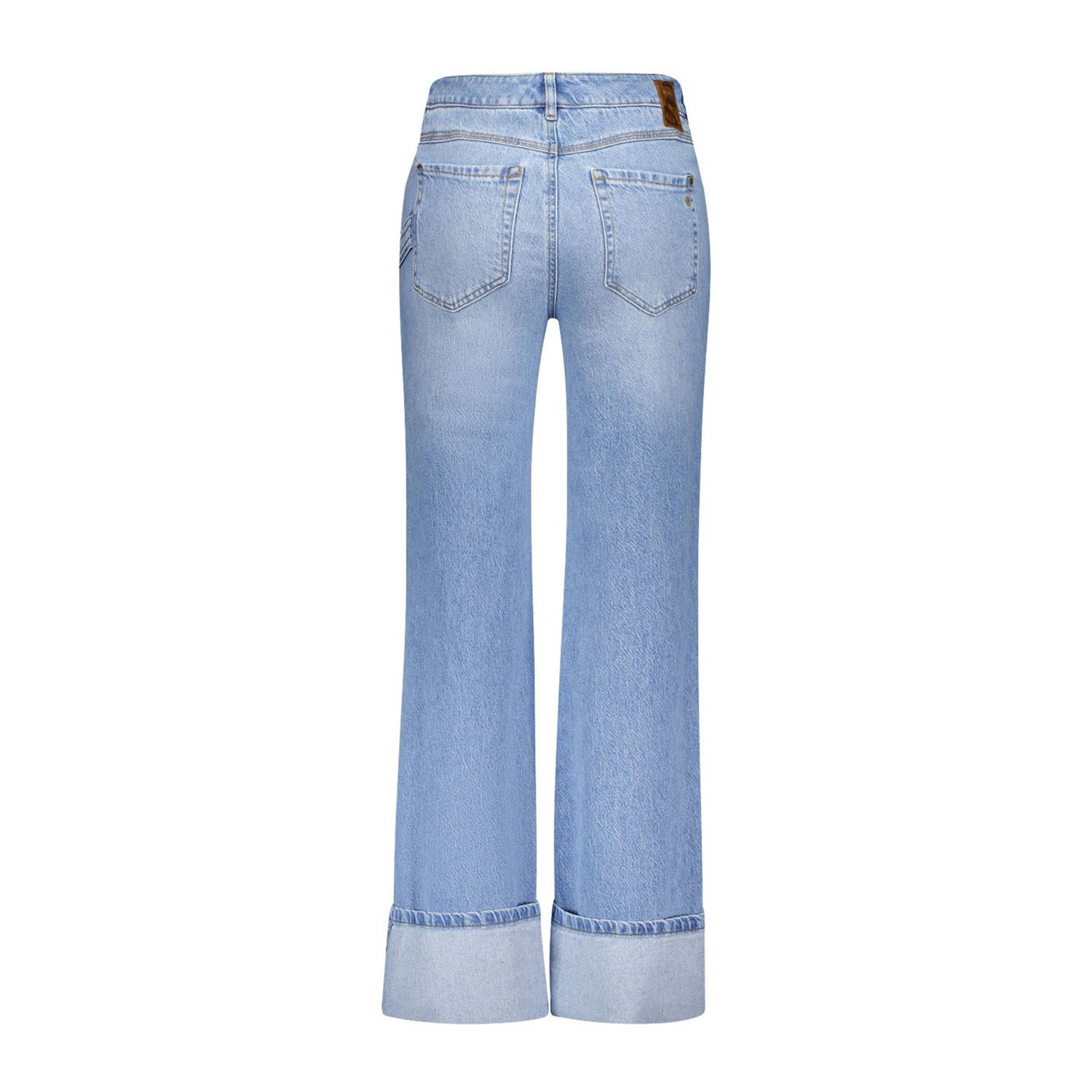 gardeur wide leg jeans light blue denim