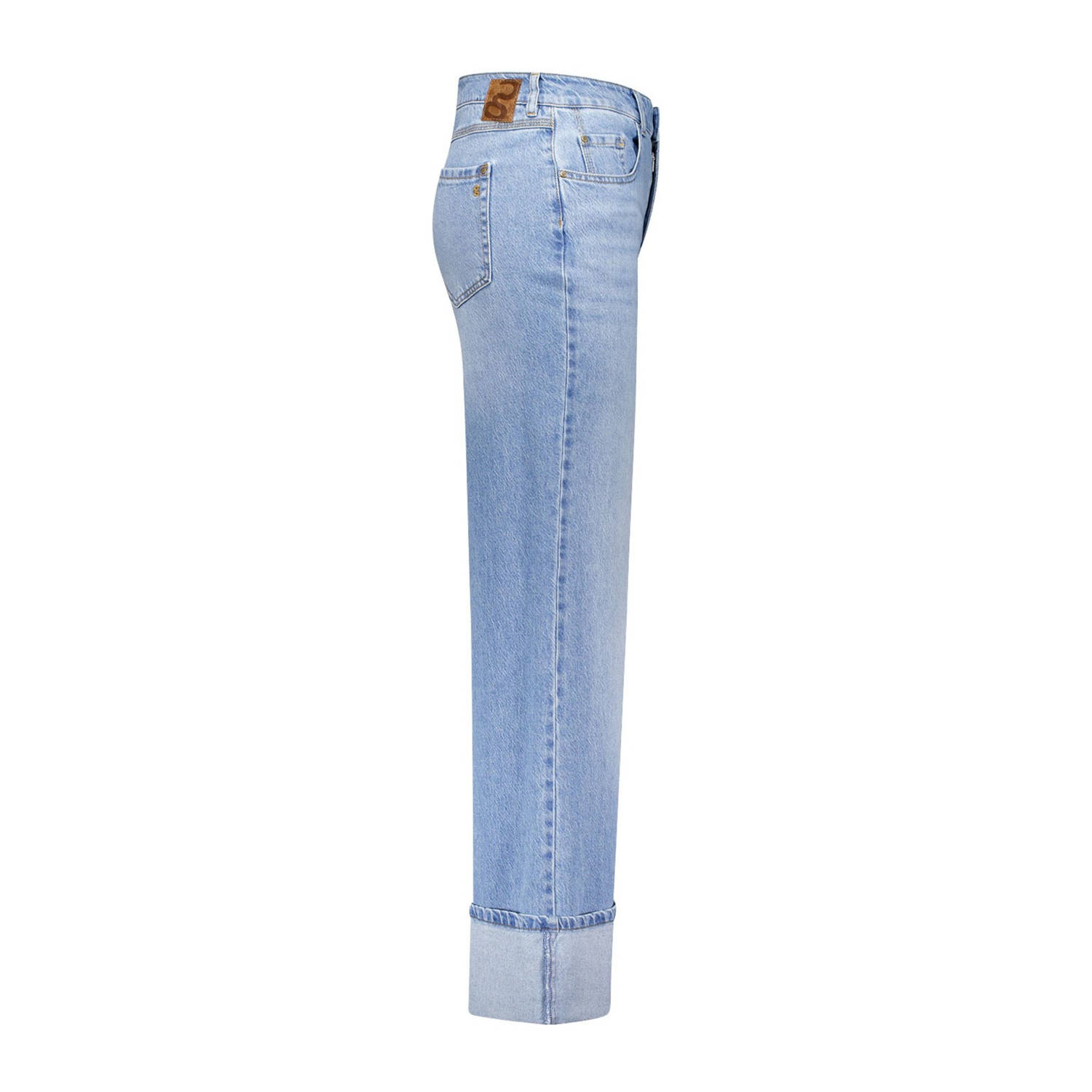gardeur wide leg jeans light blue denim