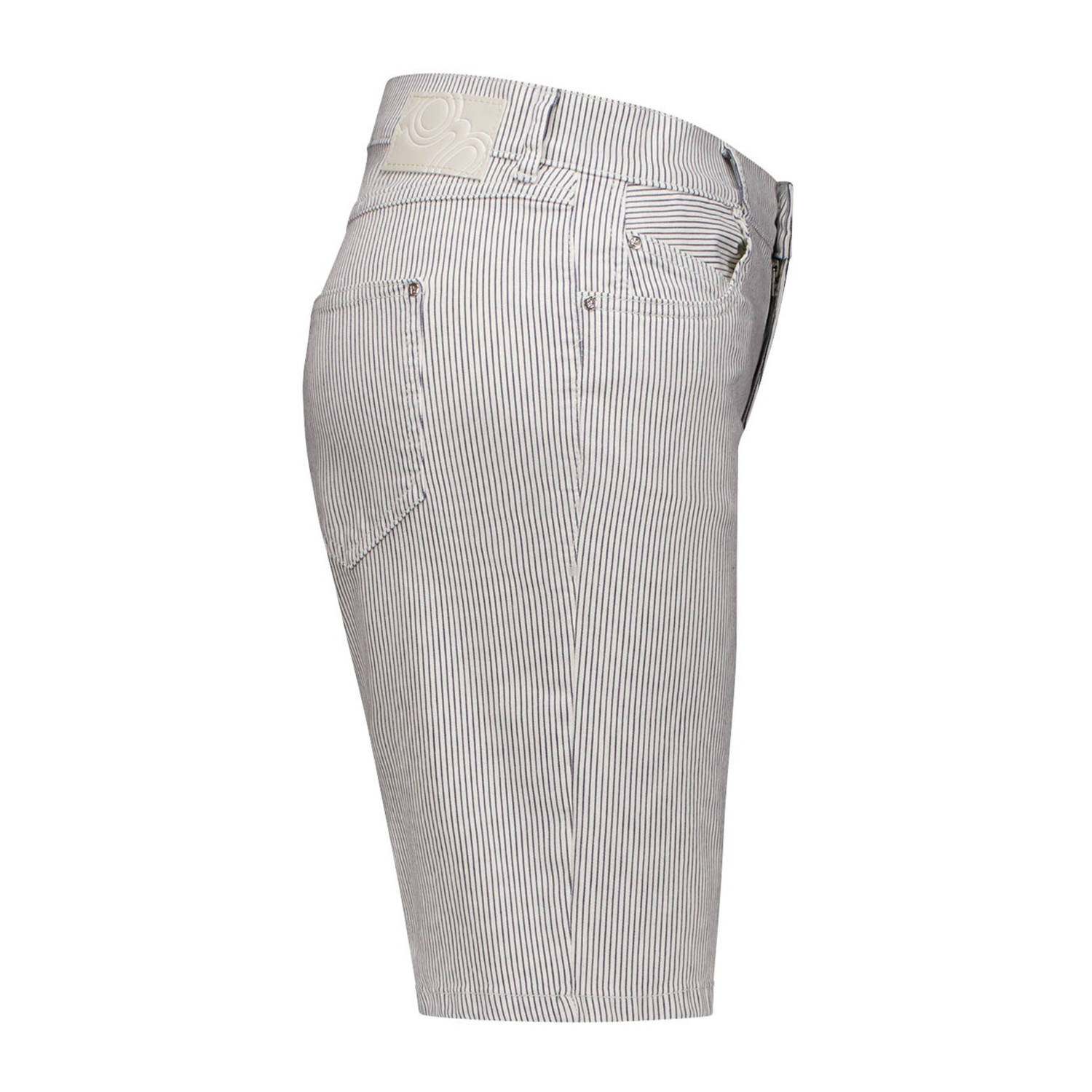 gardeur straight regular waist broek zwart