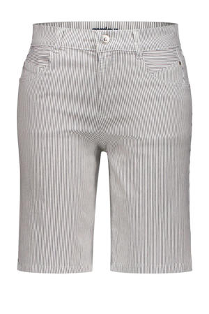 straight regular waist broek zwart