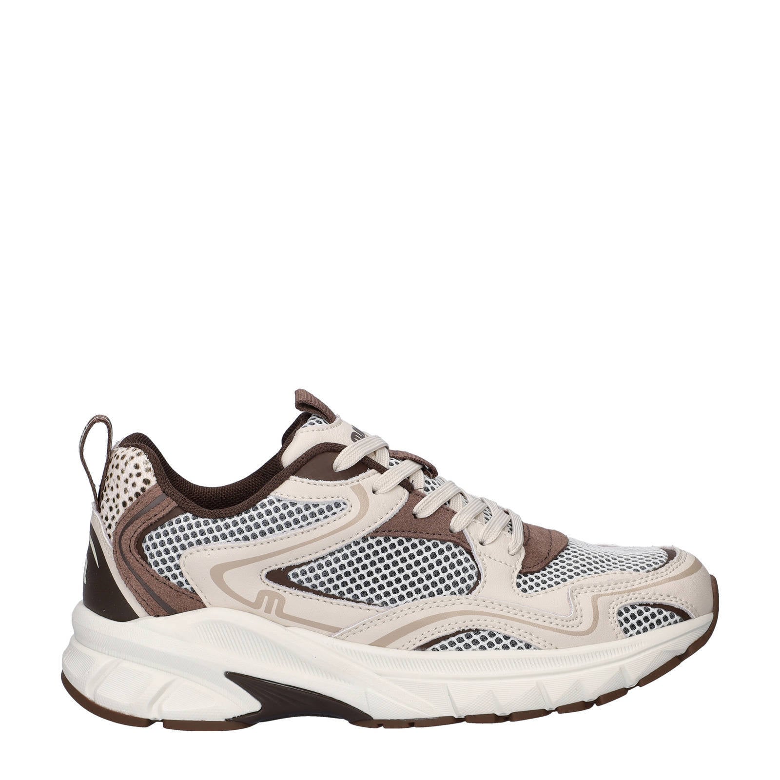 【mari】 Maruti Novi chunky leren sneakers beige multi | wehkamp