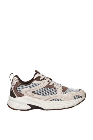 Novi  chunky leren sneakers beige multi