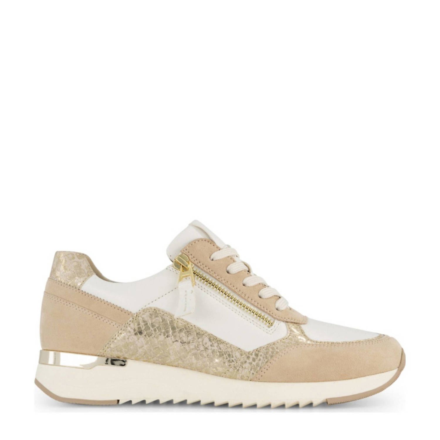 Medicus leren sneakers beige wit