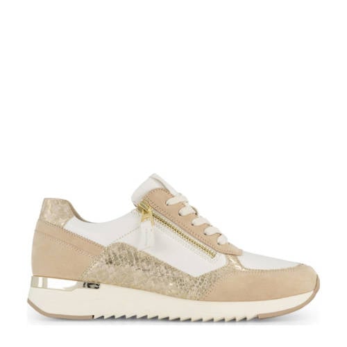 Medicus leren sneakers beige/wit
