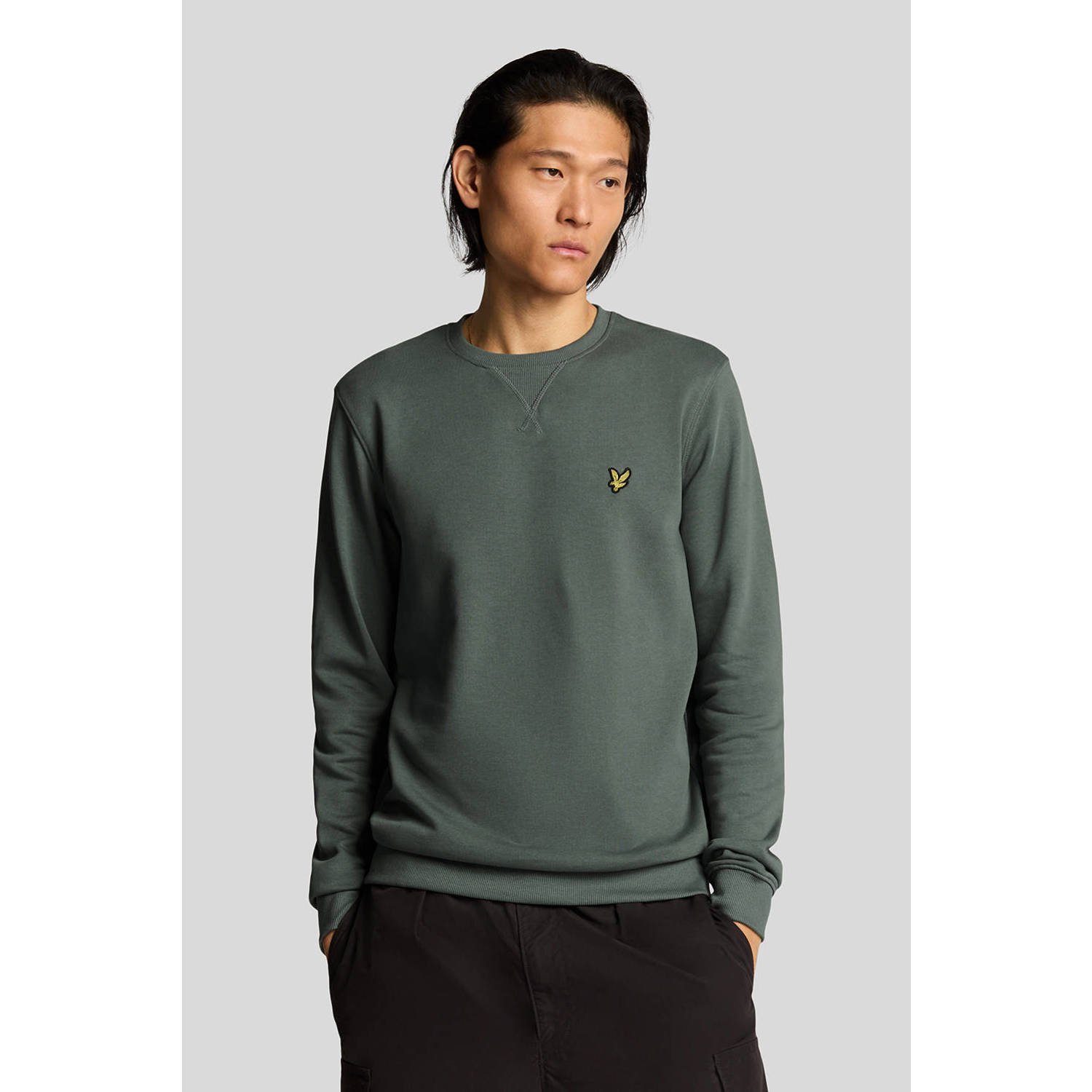 LYLE & SCOTT Heren Truien & Vesten Crew Neck Sweatshirt Groen