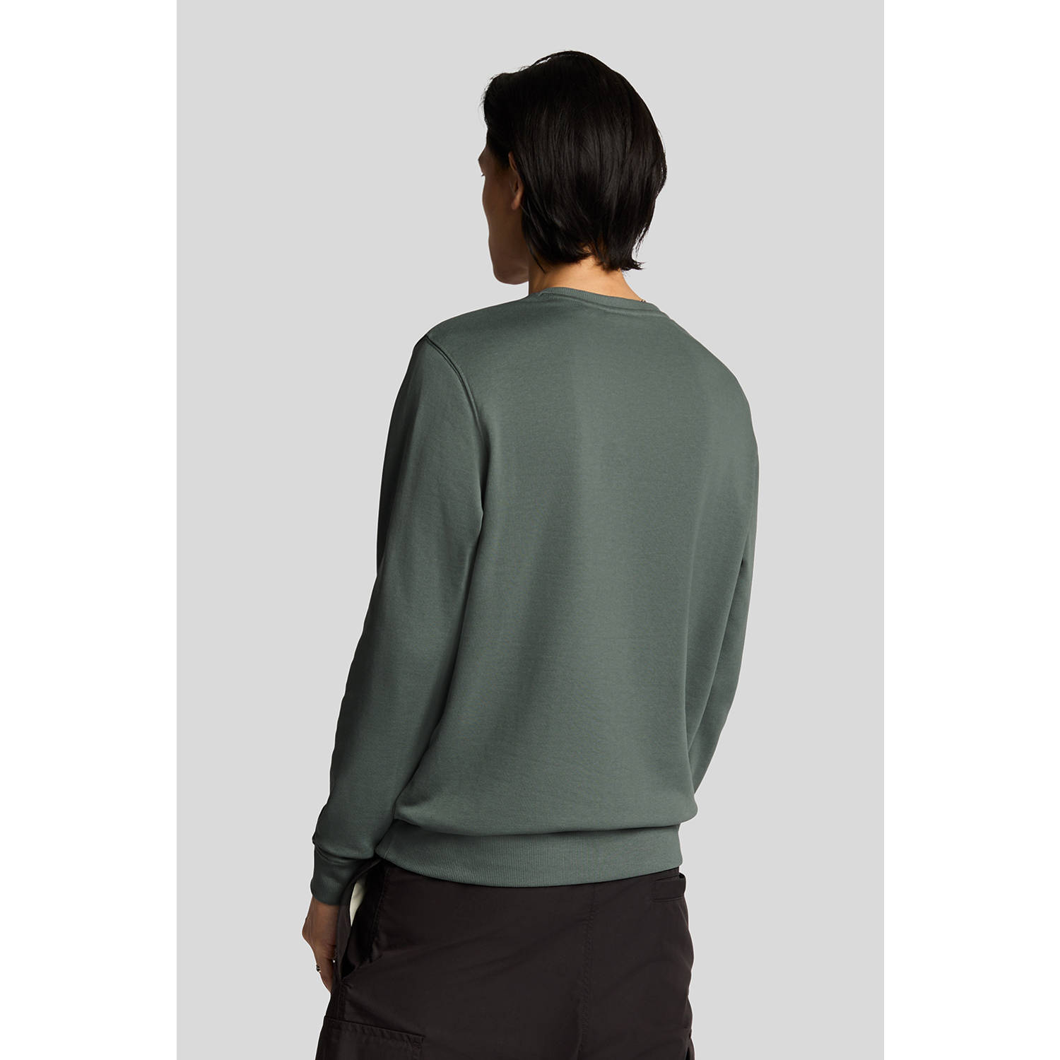 Lyle & Scott sweater grijsgroen