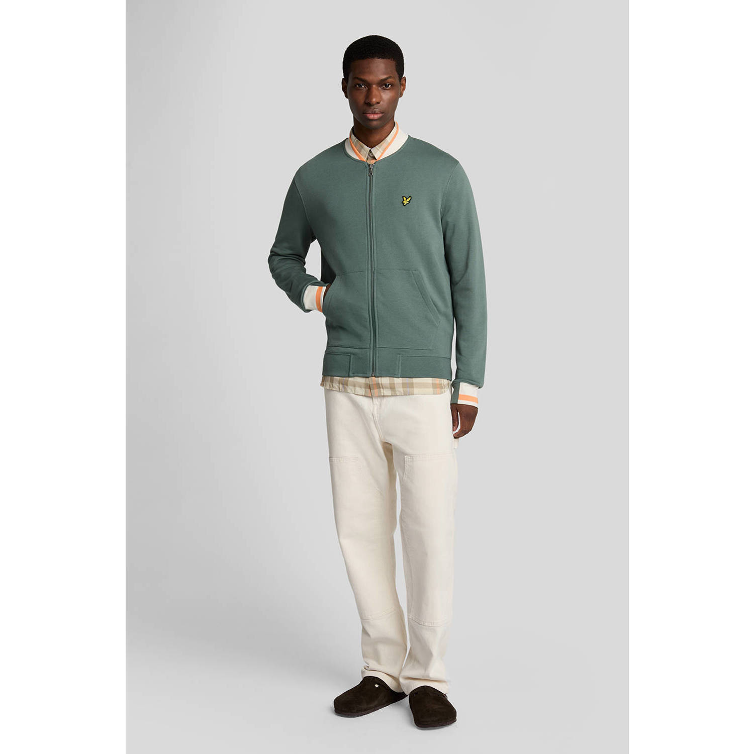 Lyle & Scott bombervest groen