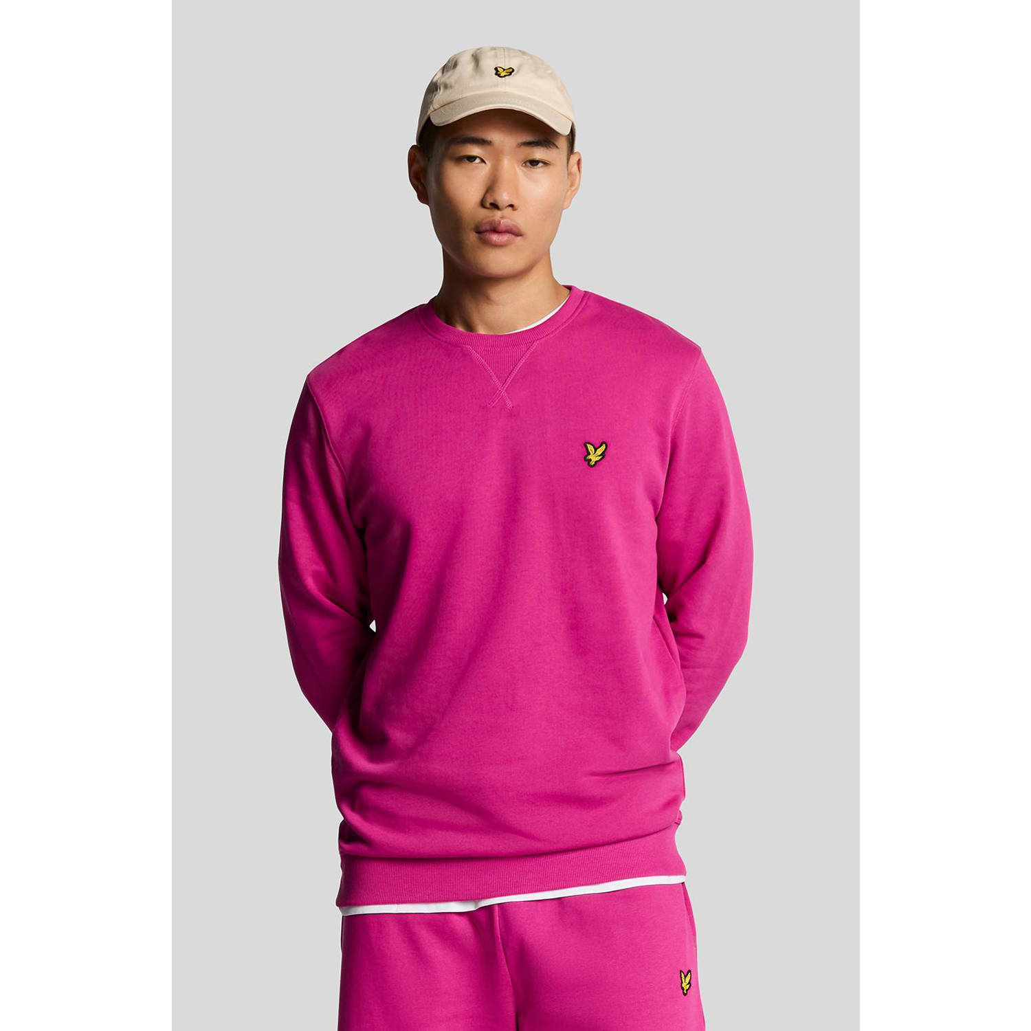 Lyle & Scott sweater fuchsia