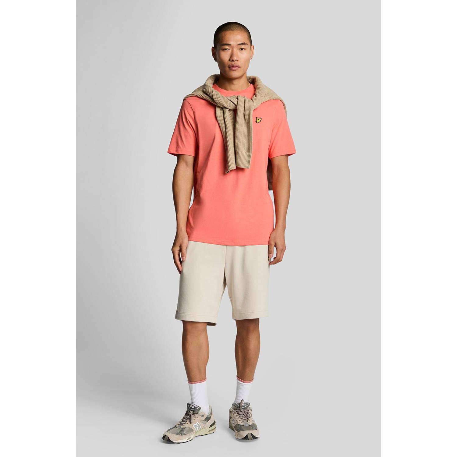Lyle & Scott T-shirt koraalrood