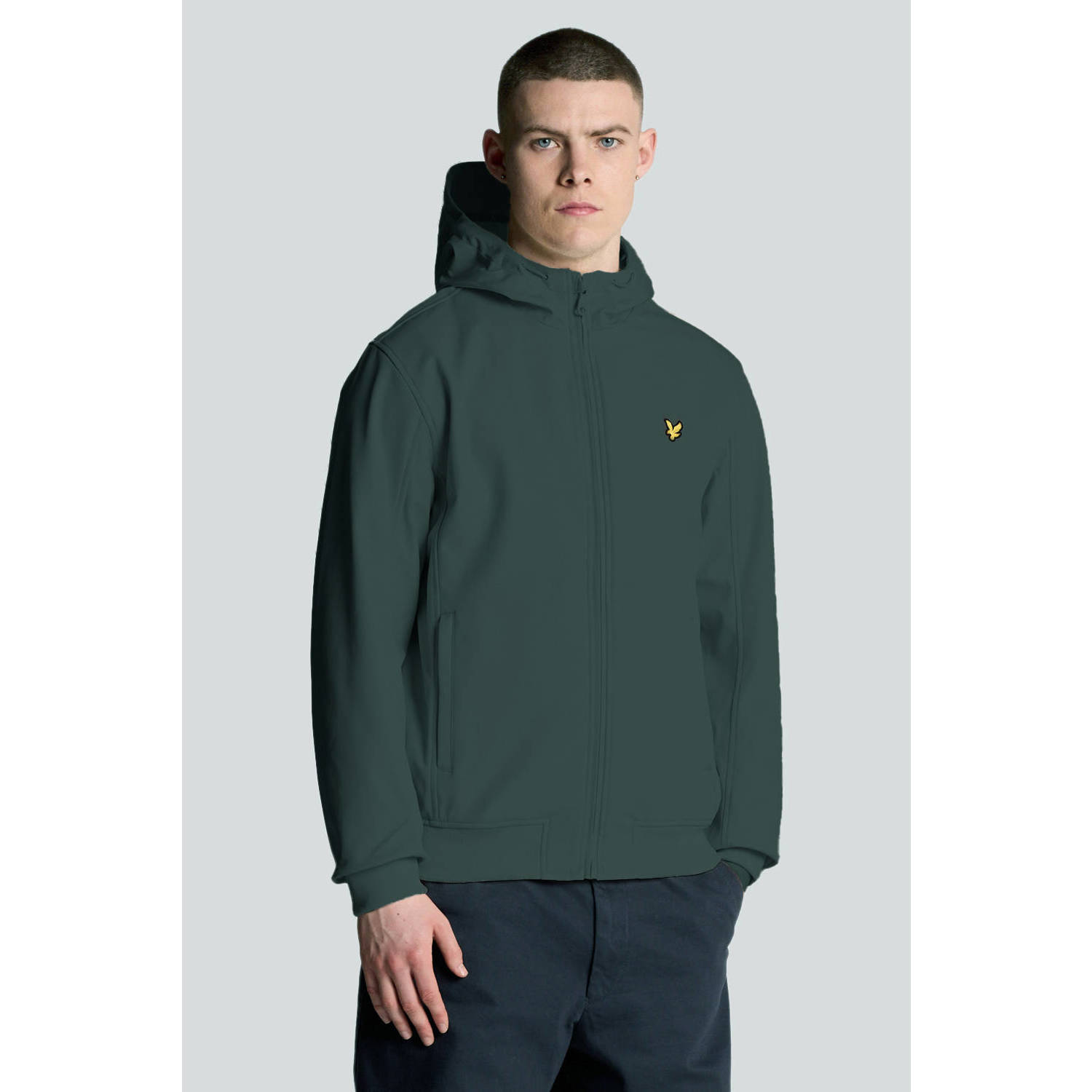 Lyle & Scott softshell jas groen
