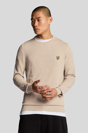 pullover fijn gebreid beige