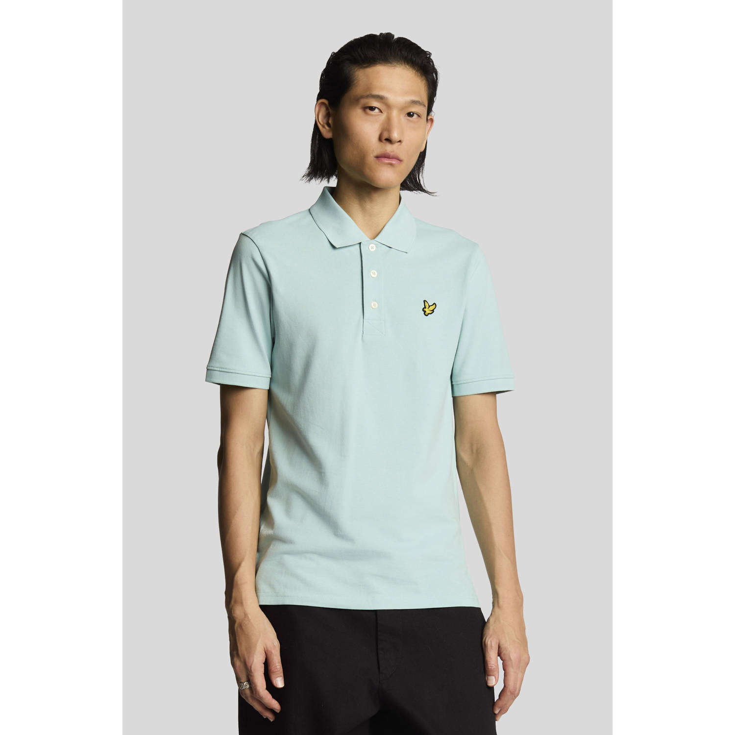 Lyle & Scott regular polo blauw