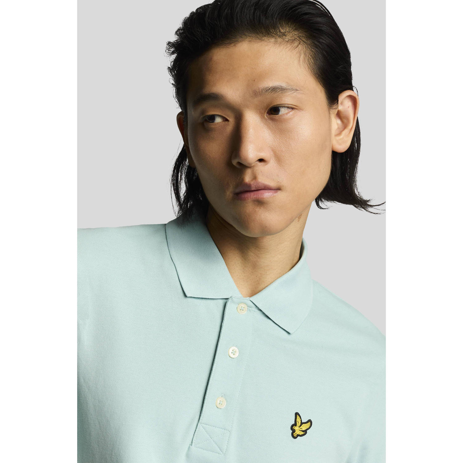Lyle & Scott regular polo blauw