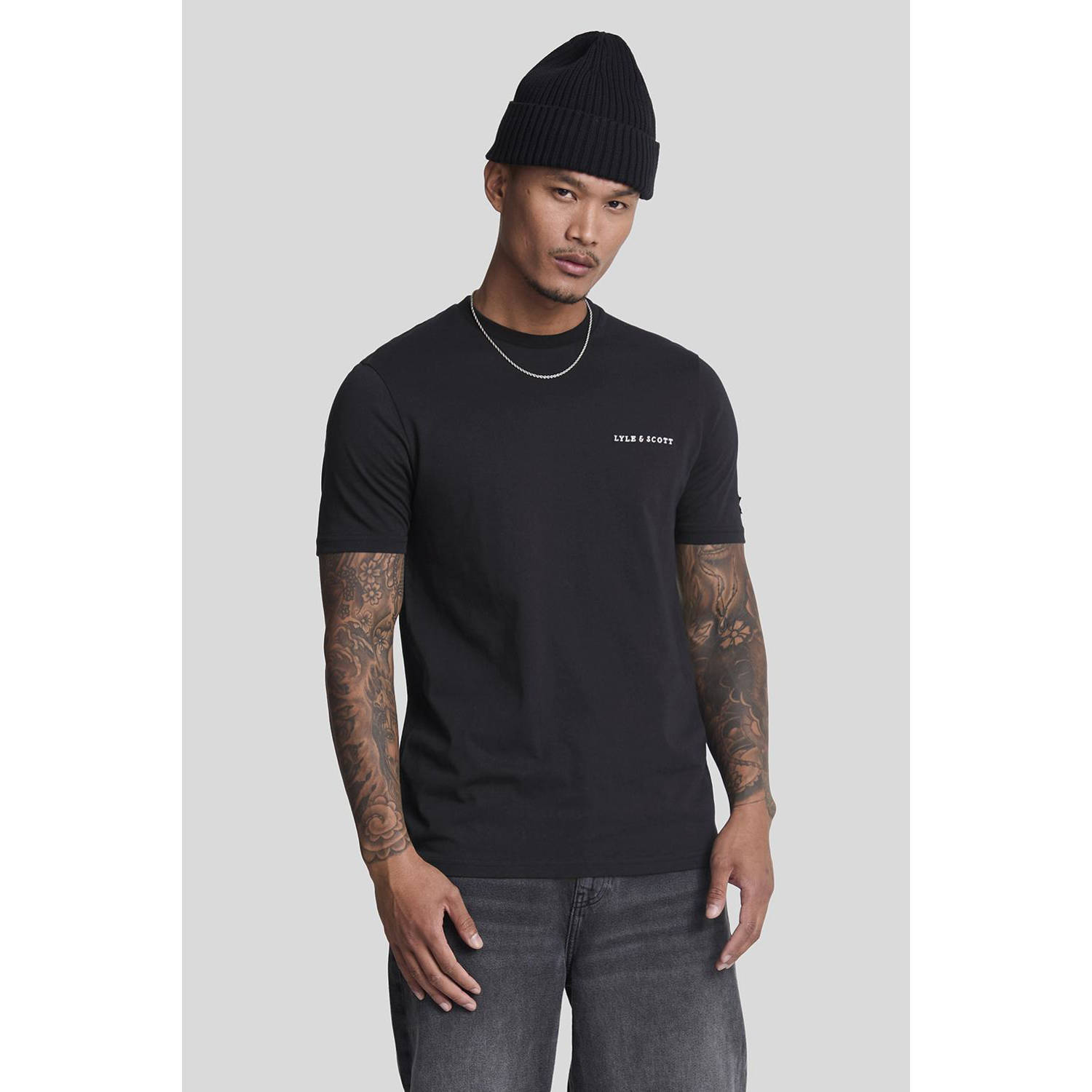 Lyle & Scott T-shirt donkerblauw