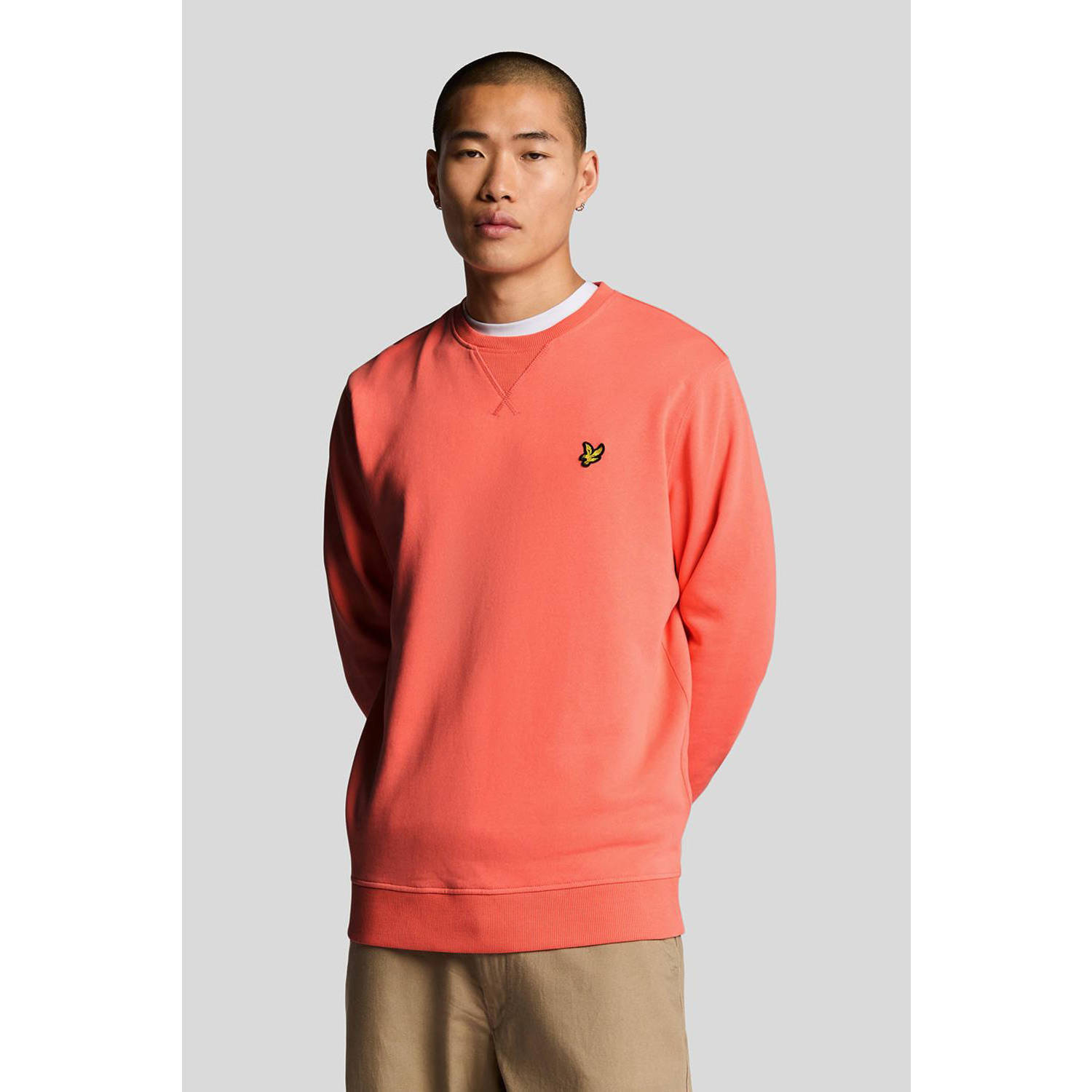 Lyle & Scott sweater koraalrood