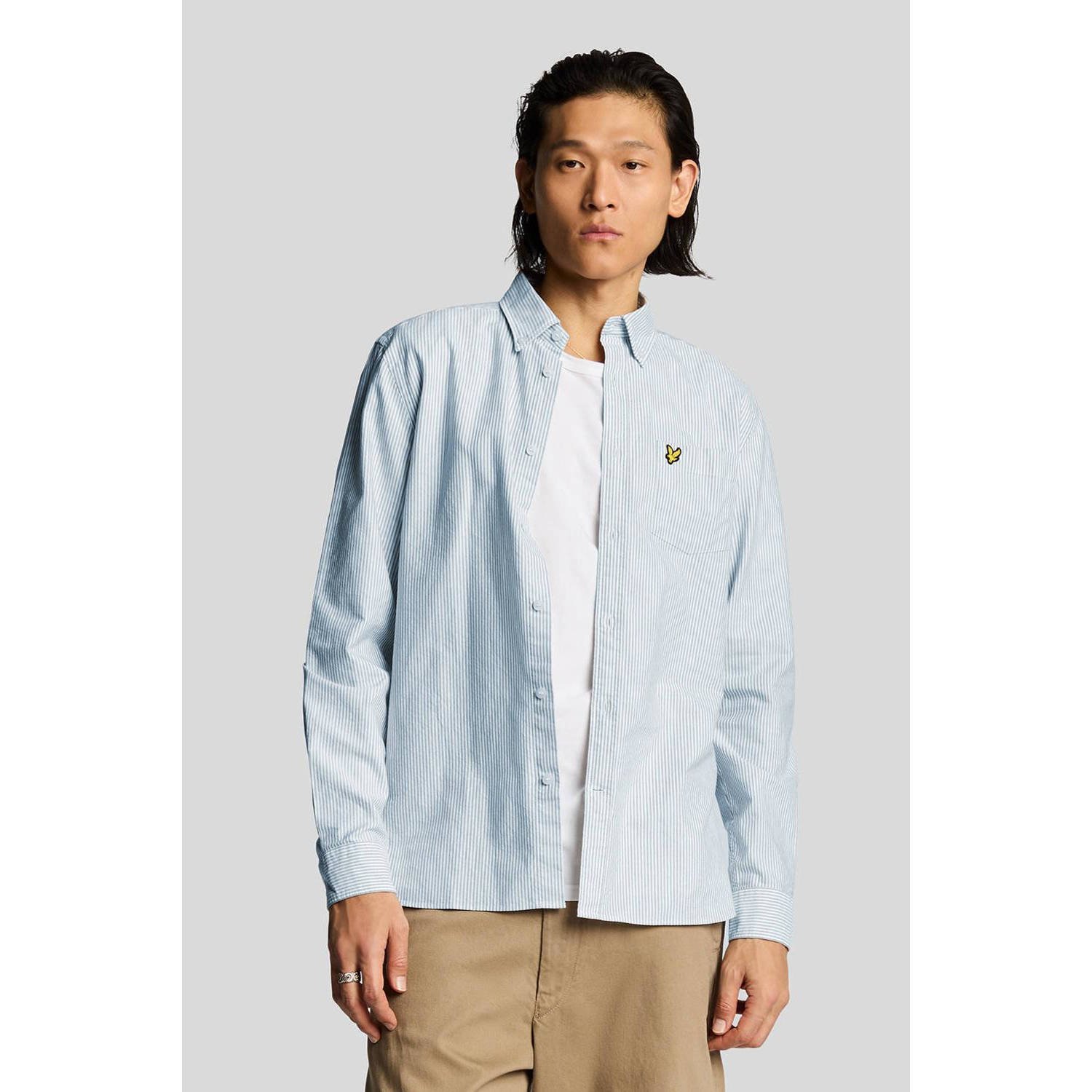 Lyle & Scott casual overhemd lichtblauw