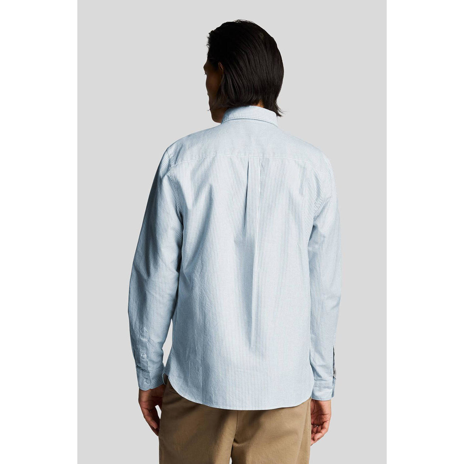 Lyle & Scott casual overhemd lichtblauw