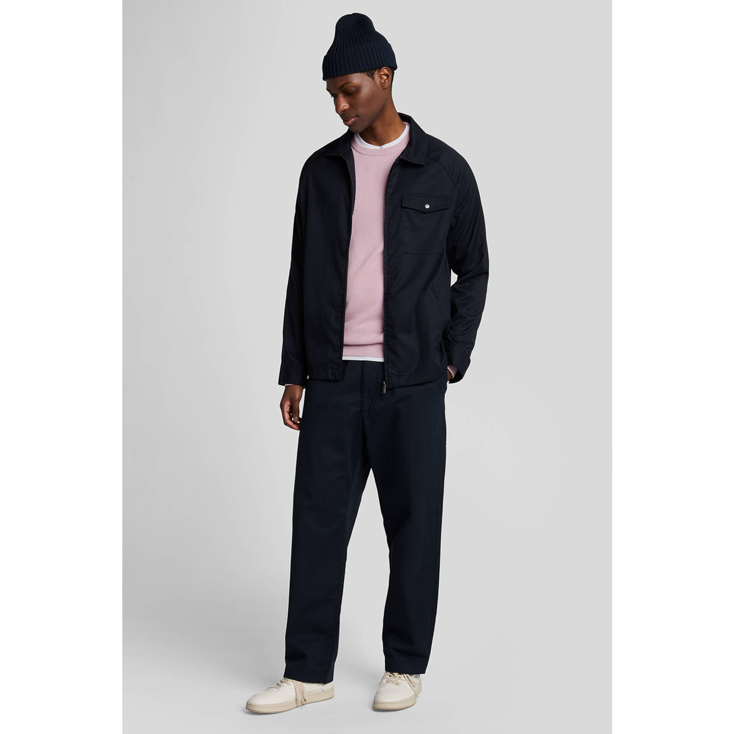Lyle & Scott pullover fijn gebreid roze