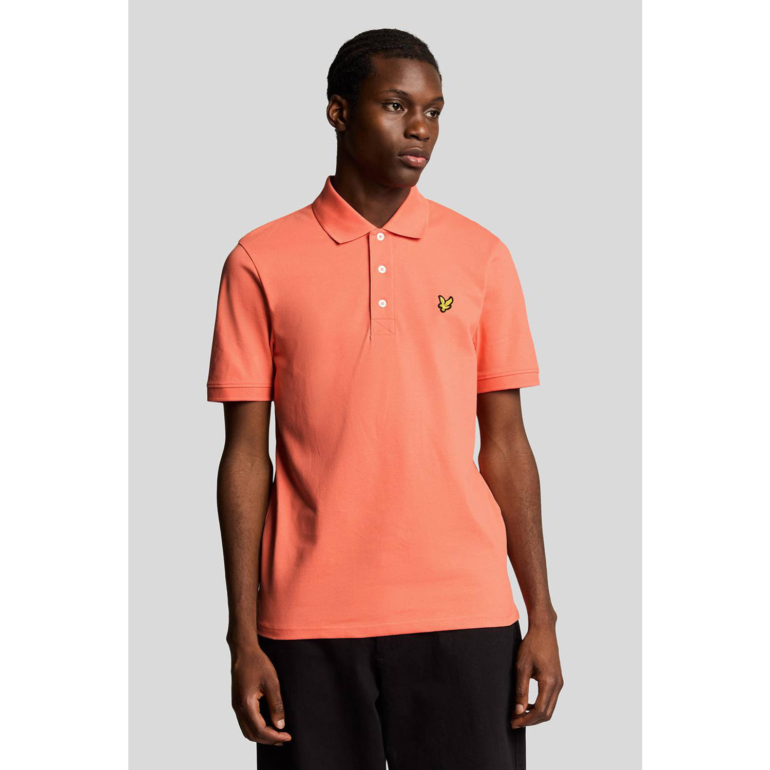 Lyle & Scott regular polo koraalrood