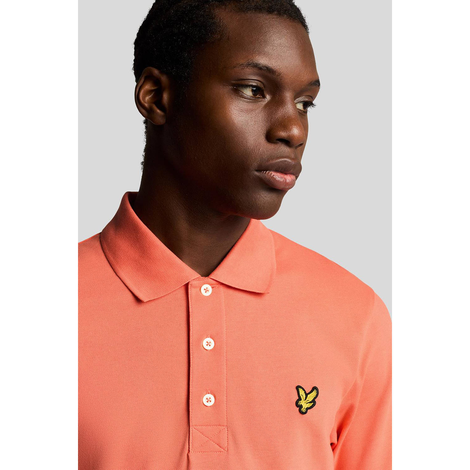Lyle & Scott regular polo koraalrood