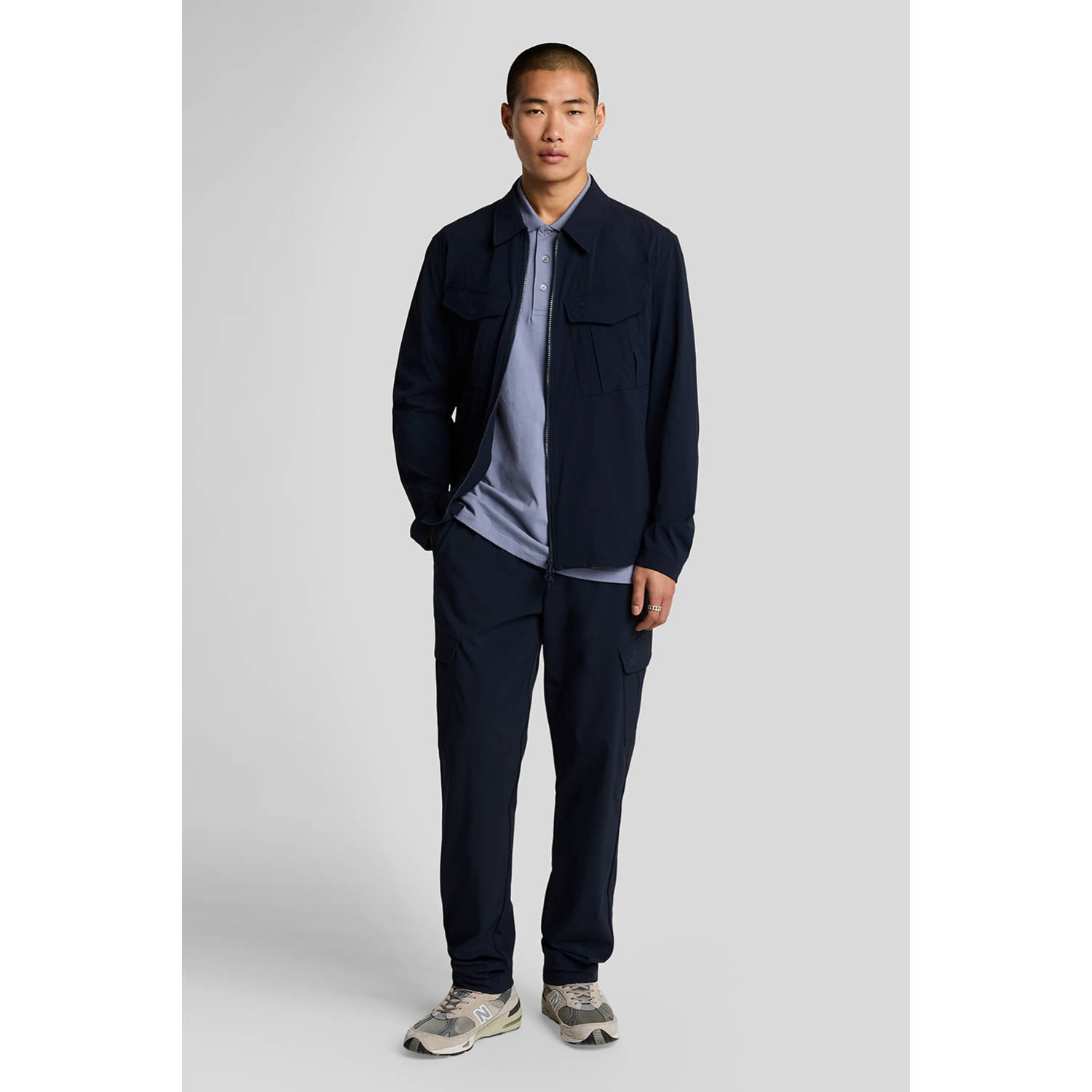 Lyle & Scott overshirt donkerblauw