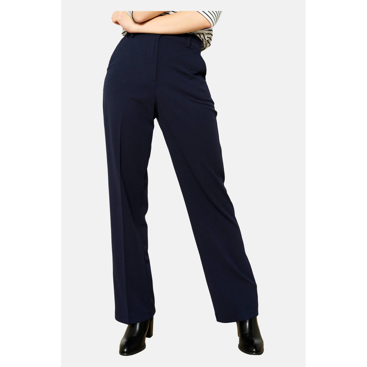 LOLALIZA regular waist pantalon marine