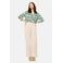 LOLALIZA wide leg regular waist broek beige