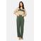 LOLALIZA wide leg regular waist broek kaki