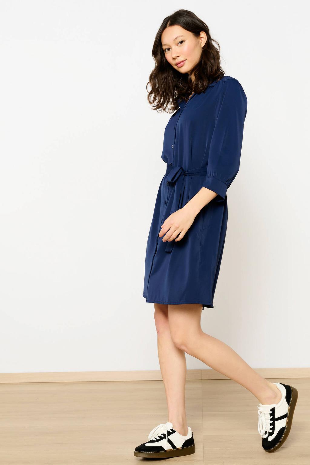 LOLALIZA blousejurk marineblauw