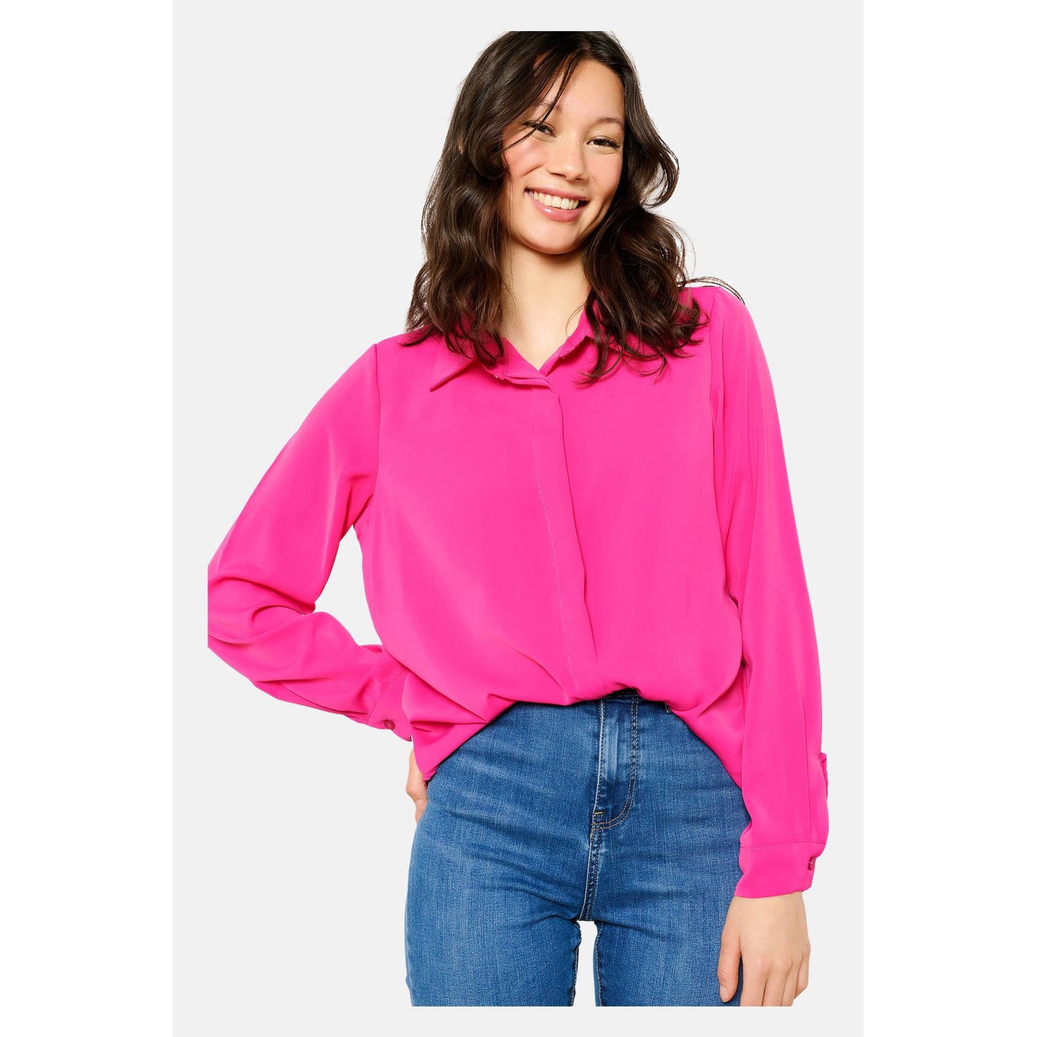 LOLALIZA blouse fuchsia