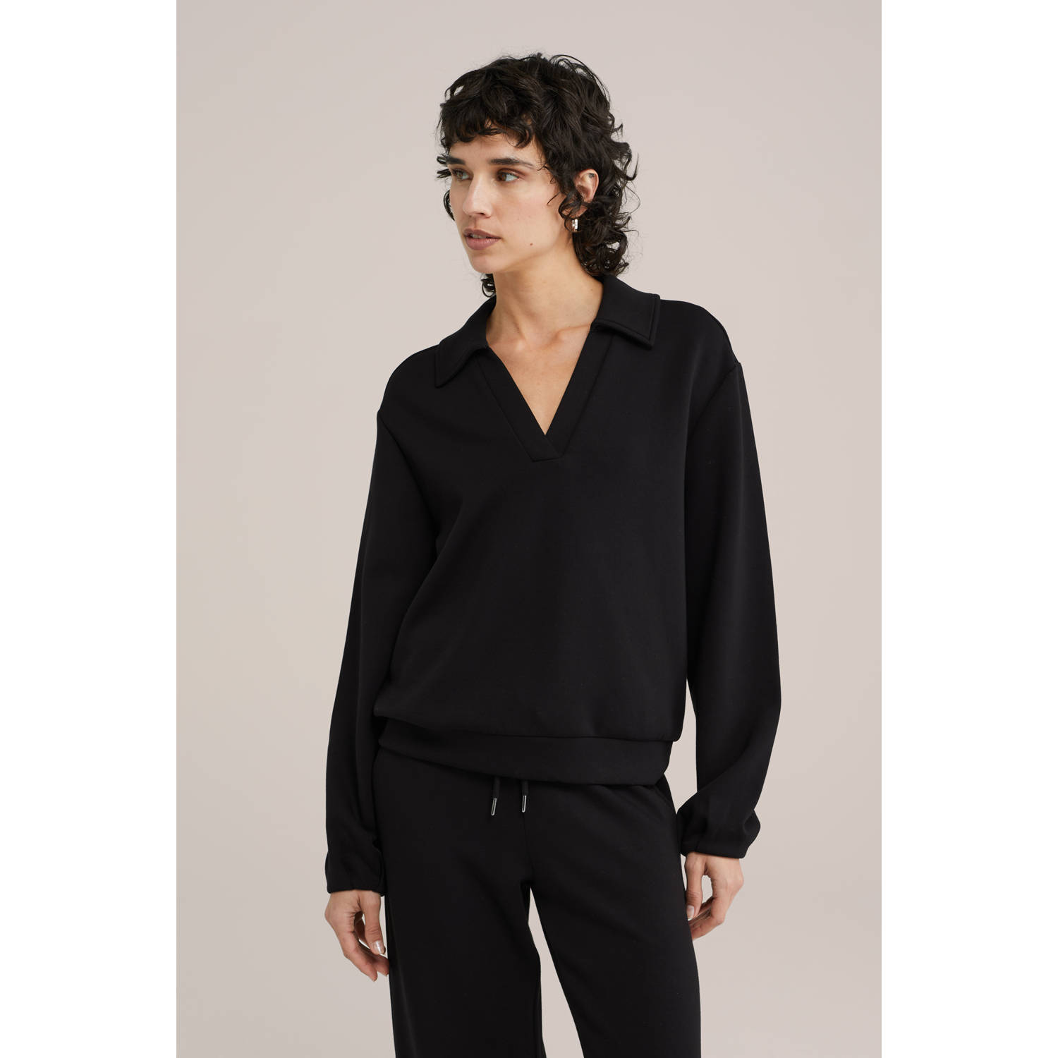 WE Fashion sweater zwart