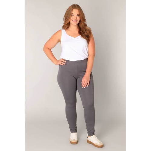 Base Level Curvy slim high waist broek afbeelding