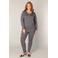 Base Level Curvy longsleeve grijs