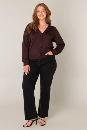 cardigan donkerbruin