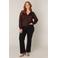 Base Level Curvy cardigan donkerbruin