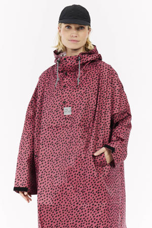 regenjas Laugh oudroze/all over print