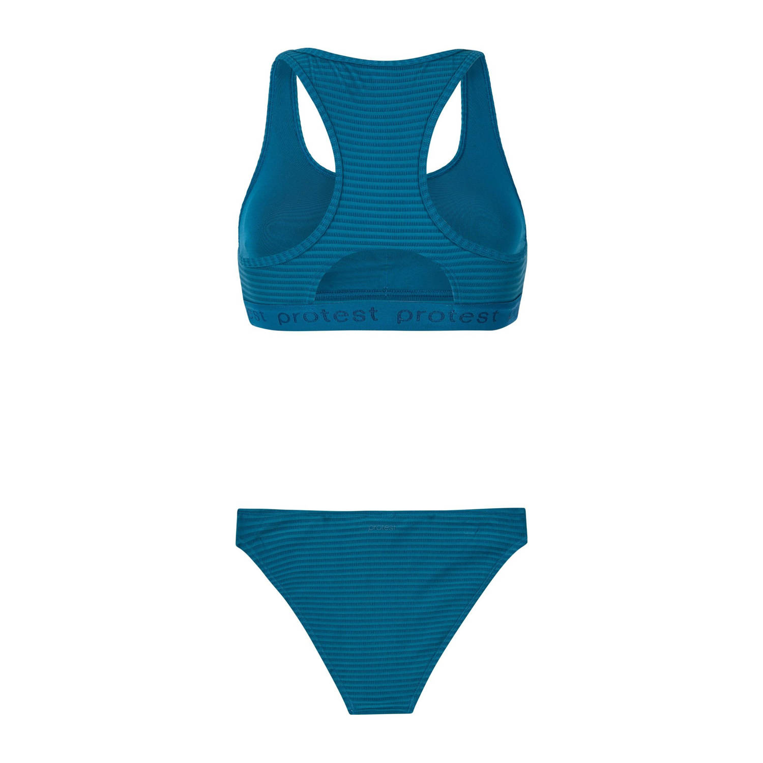 Protest voorgevormde crop bikini PRTEAGER 25 blauw