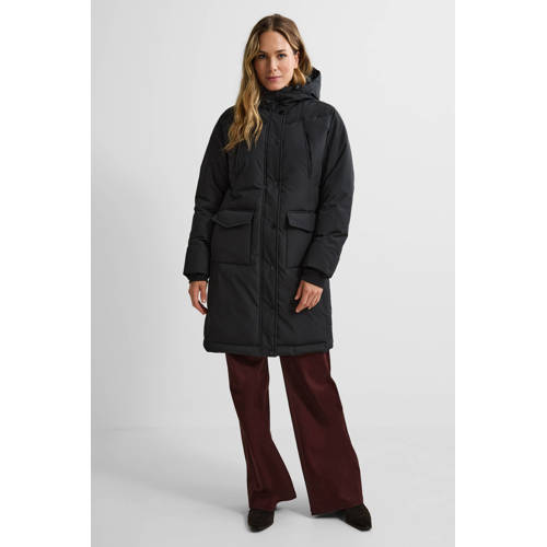 anytime lange parka zwart afbeelding