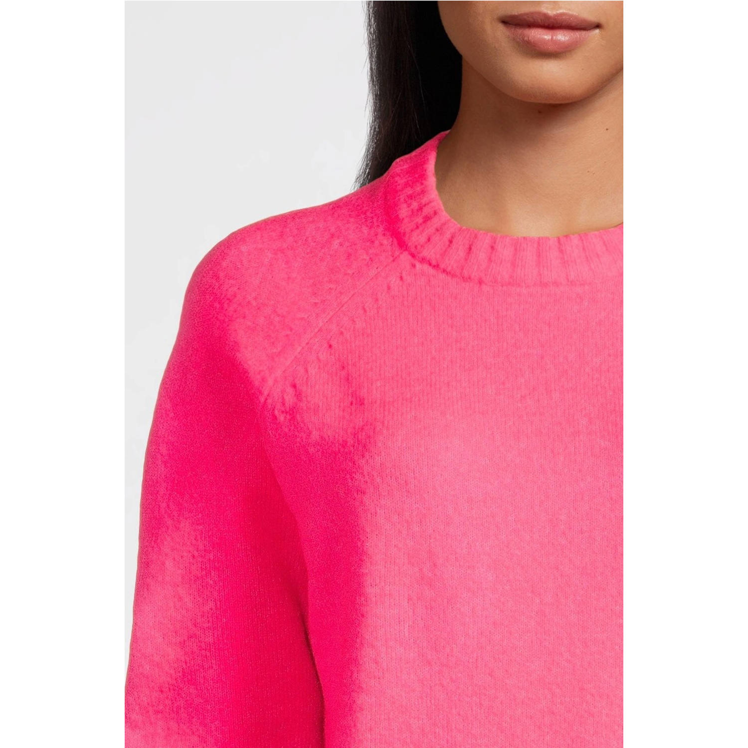 anytime gebreide trui roze