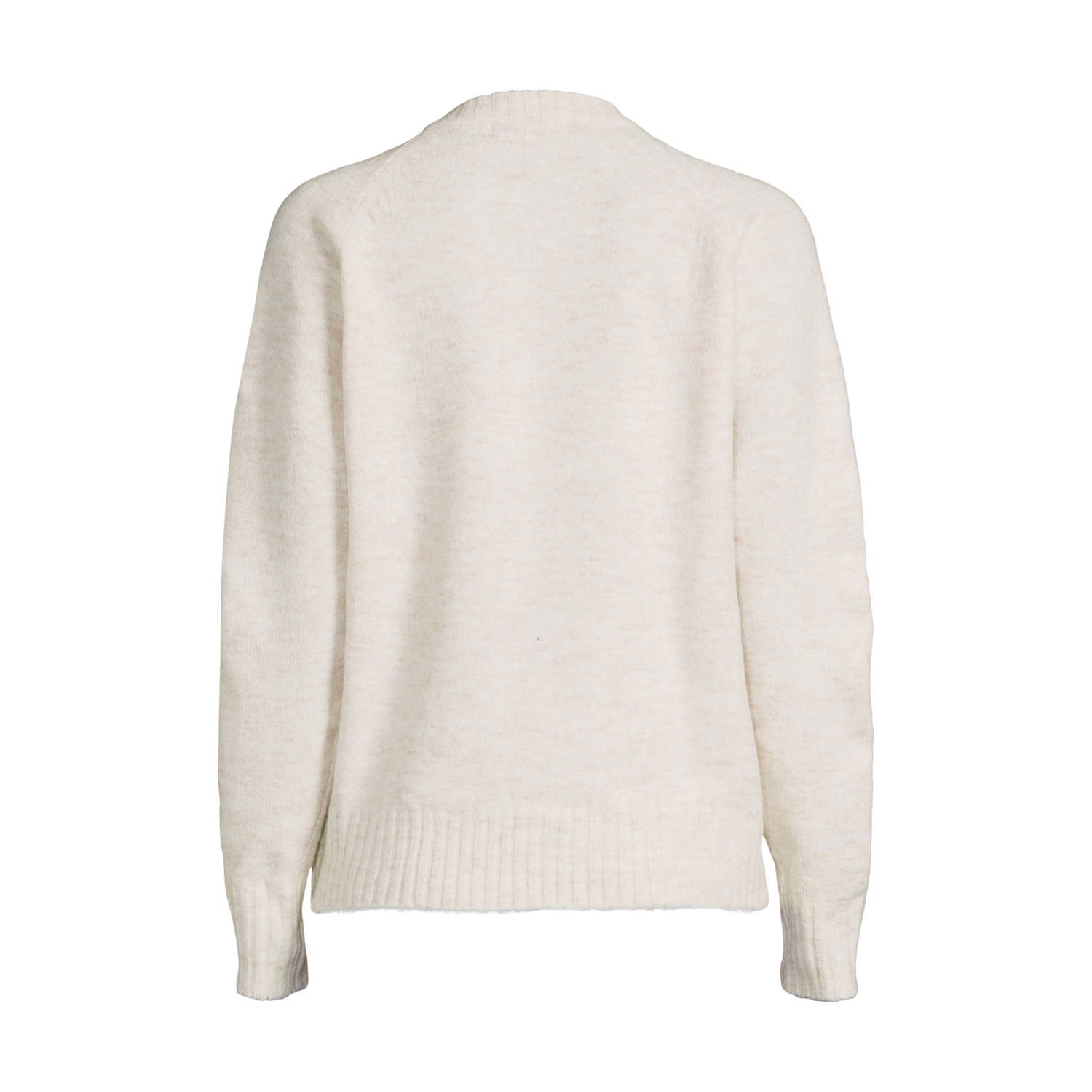 anytime gebreide trui beige melange
