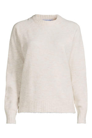 gebreide trui beige melange