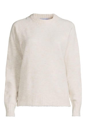 gebreide trui beige melange