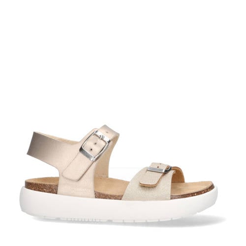 Vingino leren sandalen champagne afbeelding