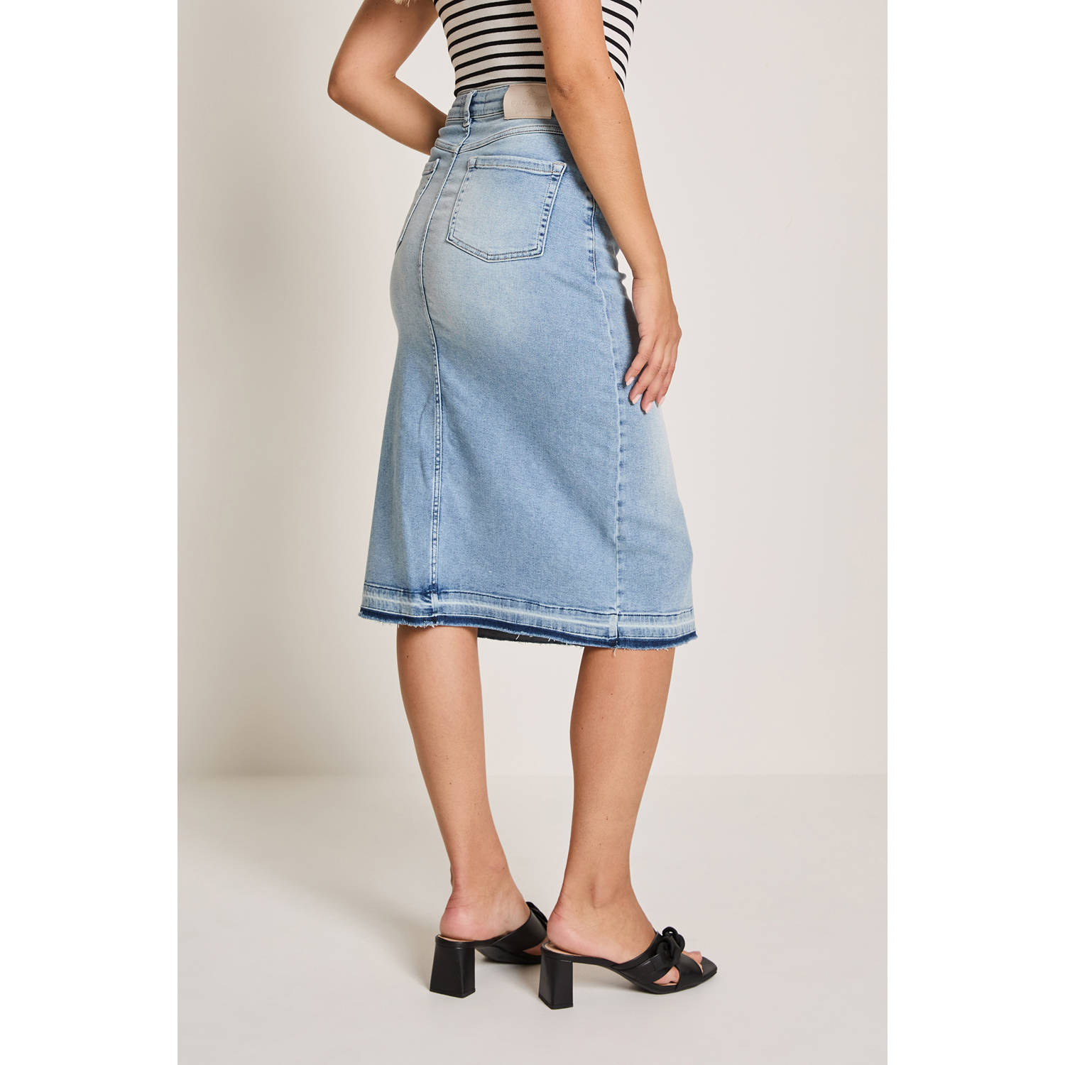 Para Mi spijkerrok light blue denim