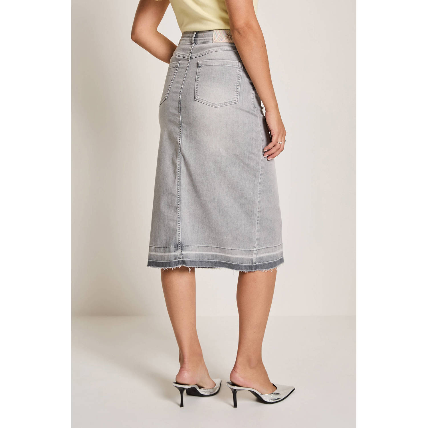 Para Mi spijkerrok grey denim