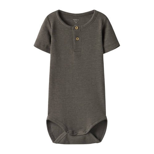 NAME IT BABY romper NBMKAB groenbruin afbeelding
