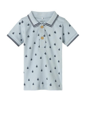 polo lichtblauw/donkerblauw