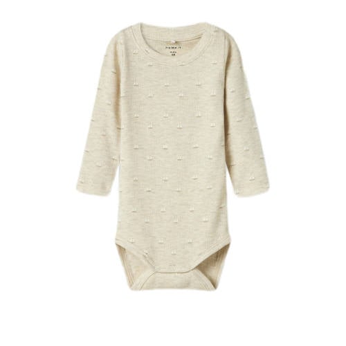 NAME IT BABY romper NBMFROM beige afbeelding