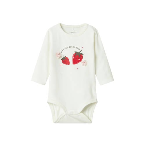 NAME IT BABY romper NBFFILMA wit/rood afbeelding